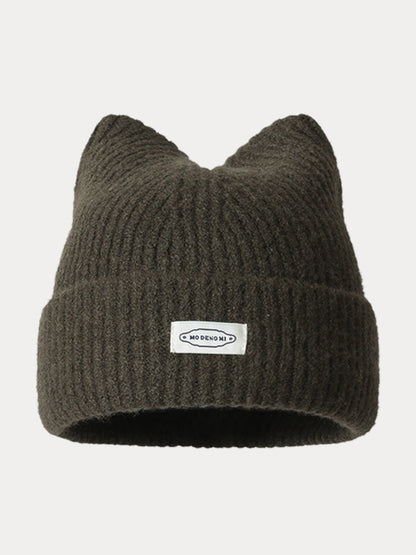 Gorro de peluche a la moda