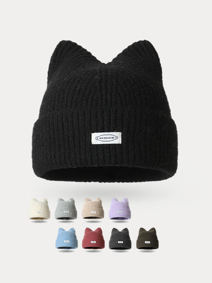 Gorro de peluche a la moda