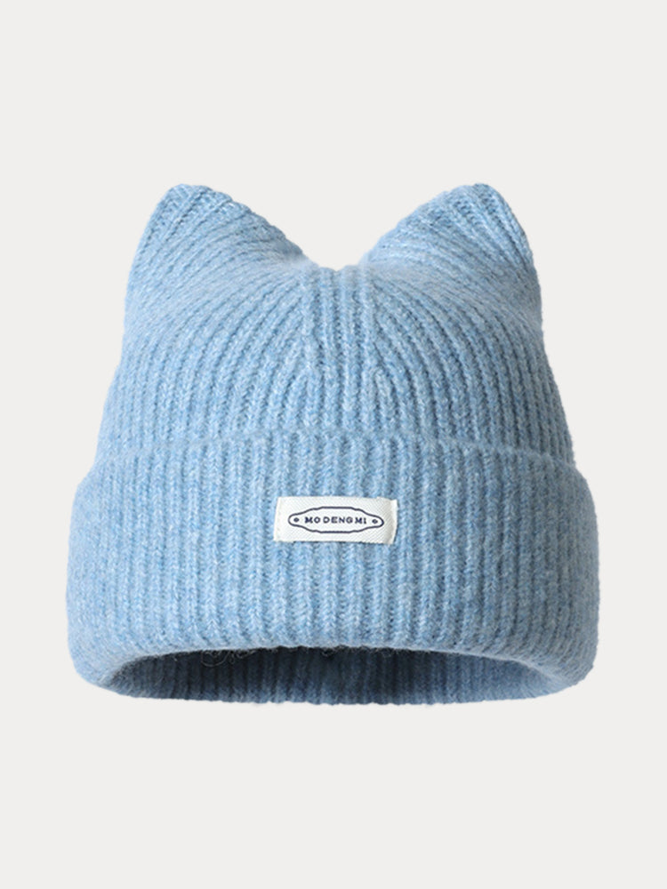 Gorro de peluche a la moda