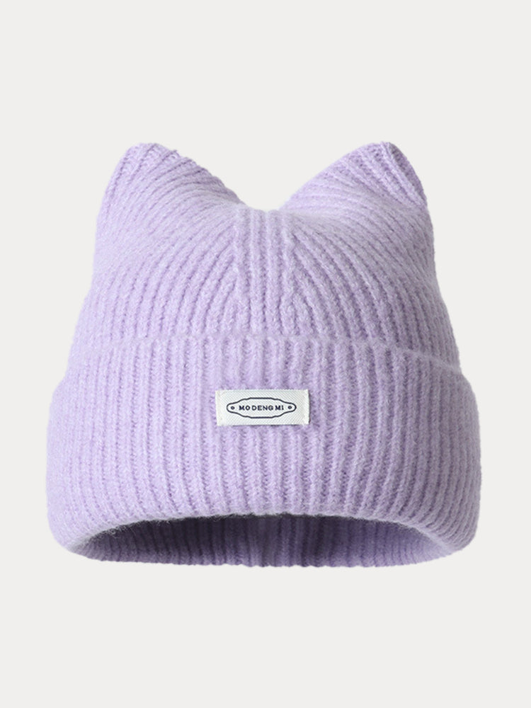 Gorro de peluche a la moda