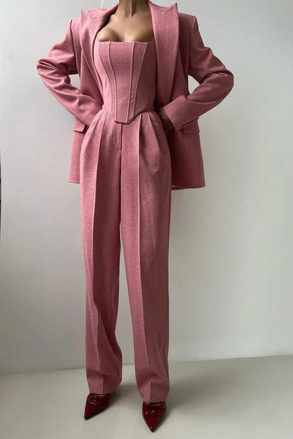 Vérona™ - Conjunto de tres piezas con blazer cruzado