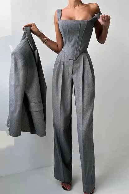 Vérona™ - Conjunto de tres piezas con blazer cruzado