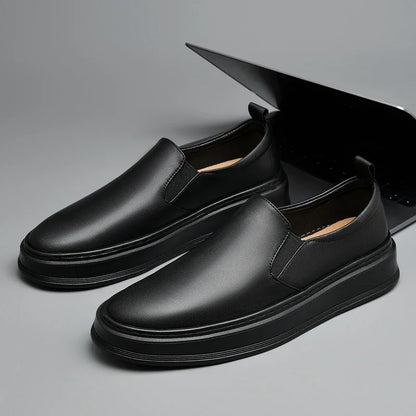 Zapatillas de piel
