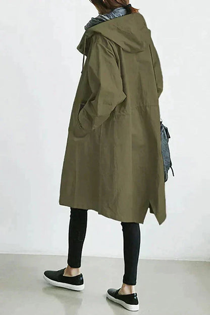 Abrigo impermeable para mujer cálido