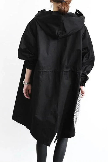 Abrigo impermeable para mujer cálido