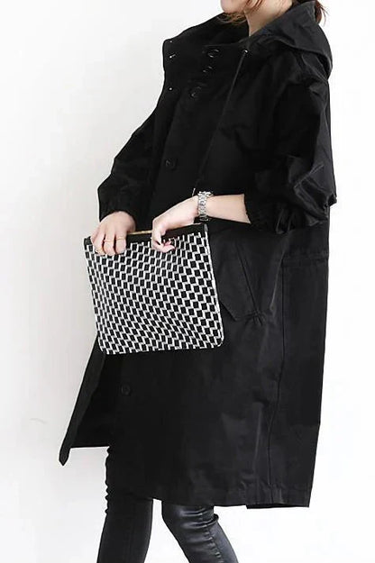 Abrigo impermeable para mujer cálido