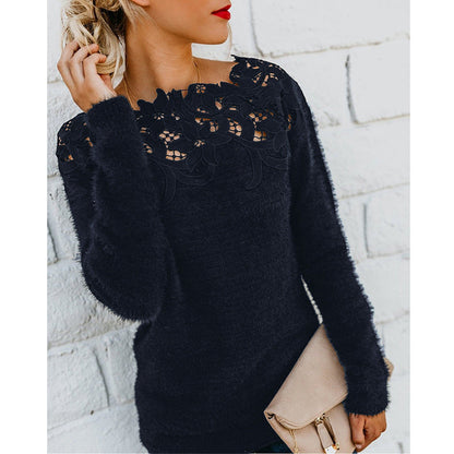Suéter de invierno con cuello