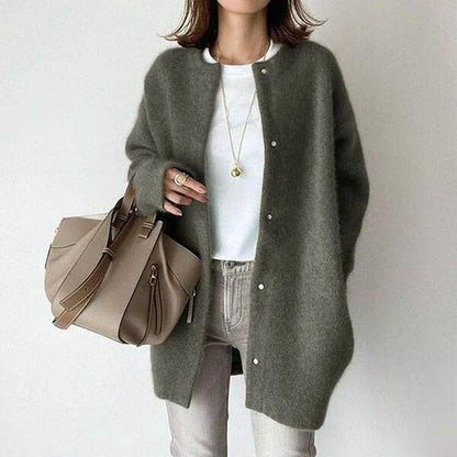 Chaqueta de punto casual con botones