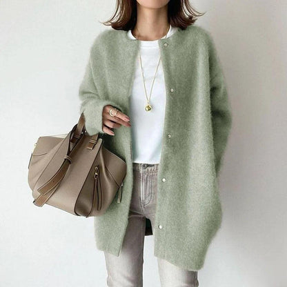 Chaqueta de punto casual con botones