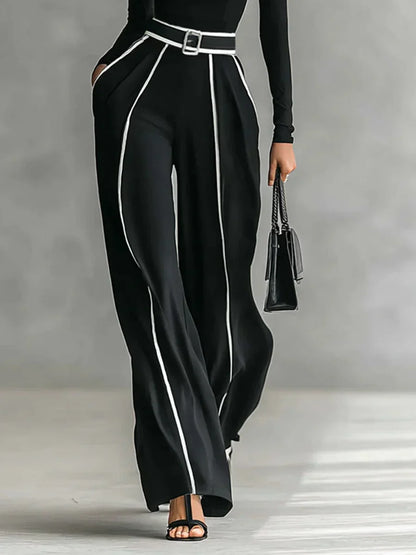 Conjunto negro y cinturón