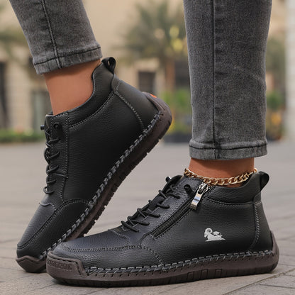 Flora Zapatos ortopédicos cómodos con cremallera