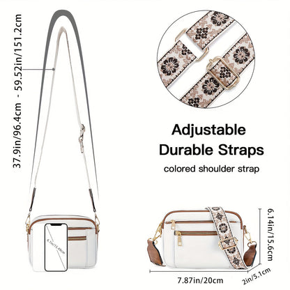 Bolso bandolera de cuero vegano