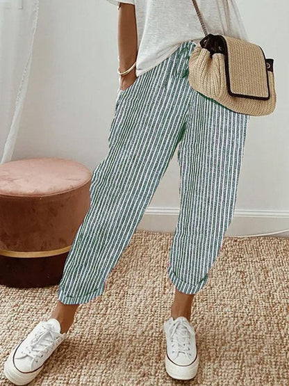 Pantalones de lino casuales