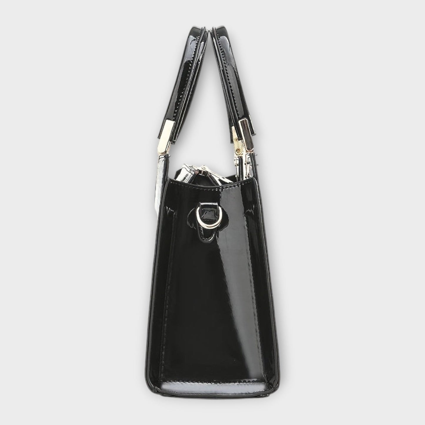 Bolso de mano con patrón de piel