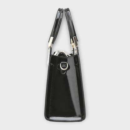Bolso de mano con patrón de piel