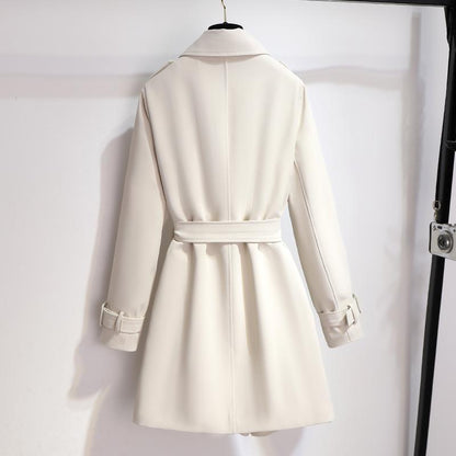 Abrigo Trench Chic con Mangas Largas