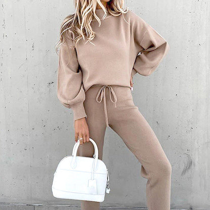 Conjunto de dos piezas suave para mujer de uso doméstico