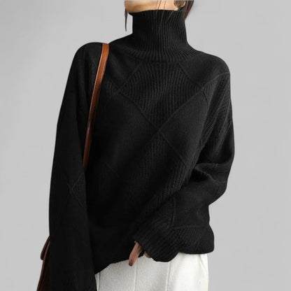 Suéter de invierno oversized cuello alto