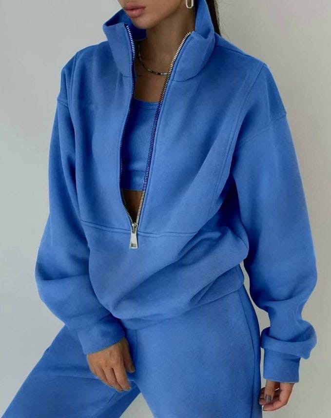 Conjunto de dos piezas de sudadera oversize para mujer