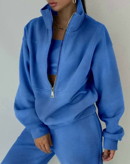 Conjunto de dos piezas de sudadera oversize para mujer