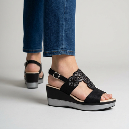 Rachele - Sandalia cómoda para mujer con cuña