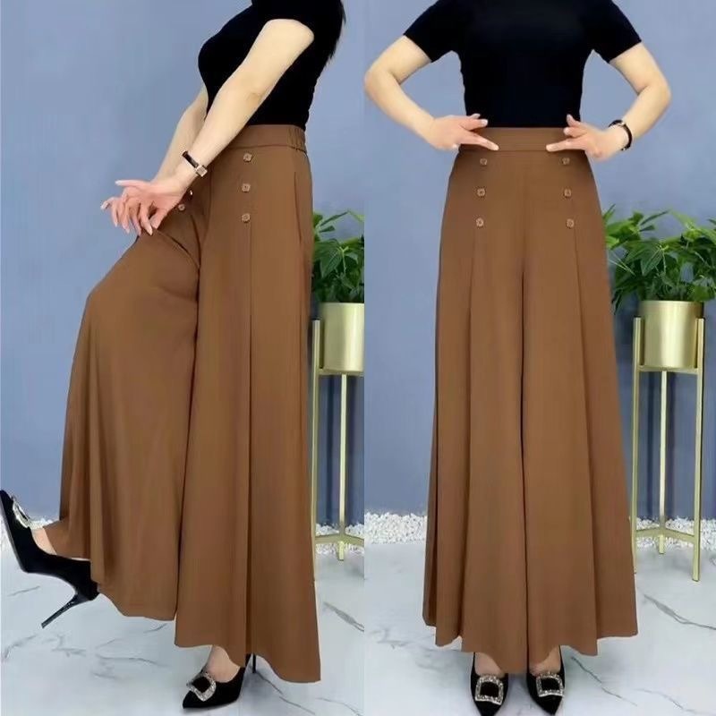 Pantalón palazzo con cintura elástica