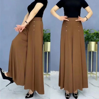 Pantalón palazzo con cintura elástica