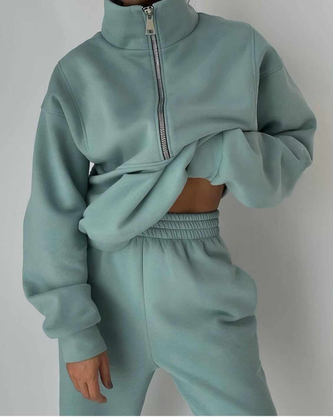 Conjunto de dos piezas de sudadera oversize para mujer