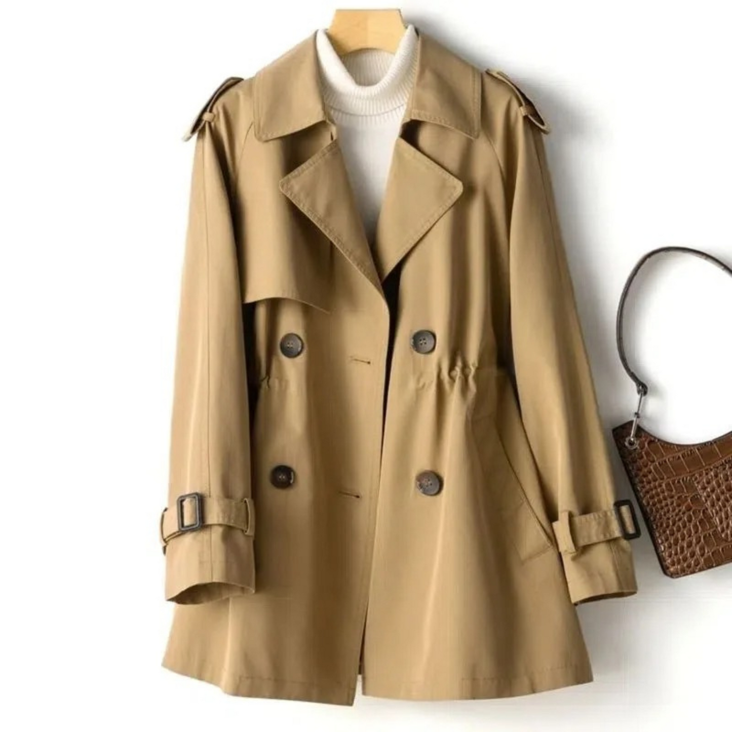 Abrigo Trench Doble Fila