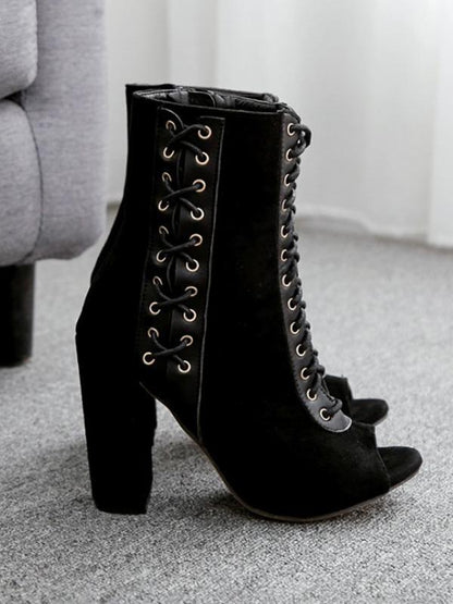 Zapatos de tacón de bloque grueso