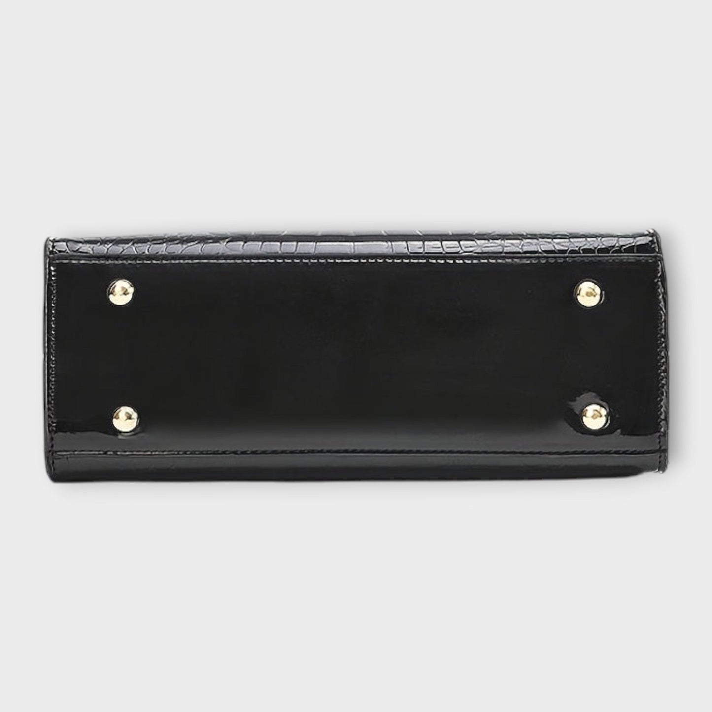 Bolso de mano con patrón de piel