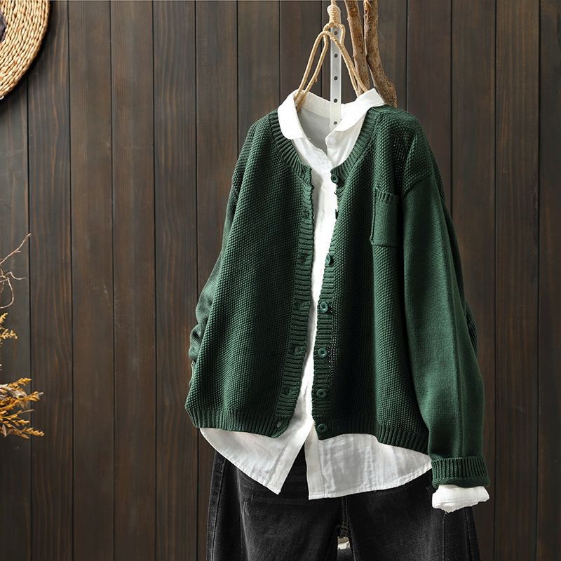 Chaqueta de punto de gran tamaño