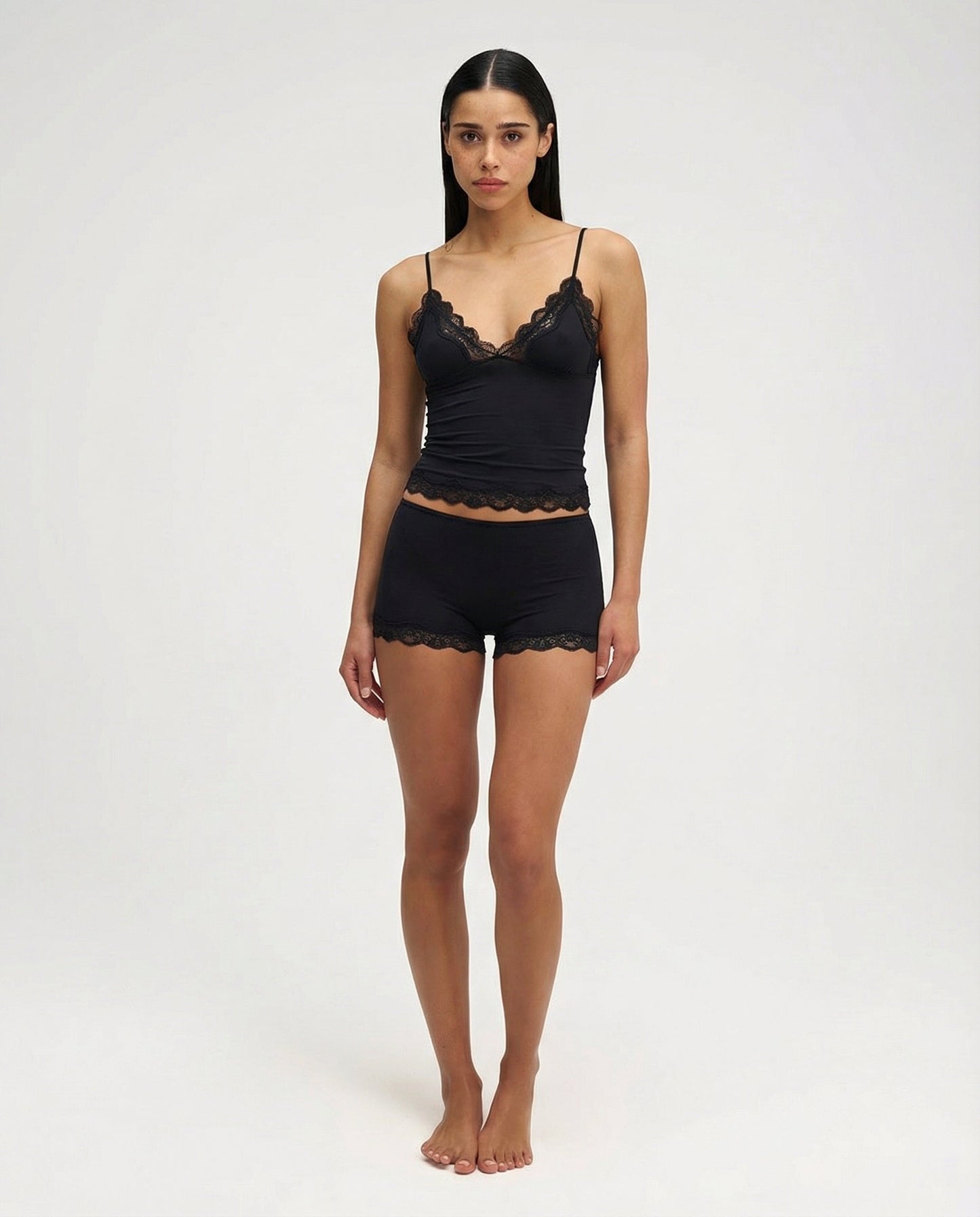 Conjunto de encaje para noches suaves
