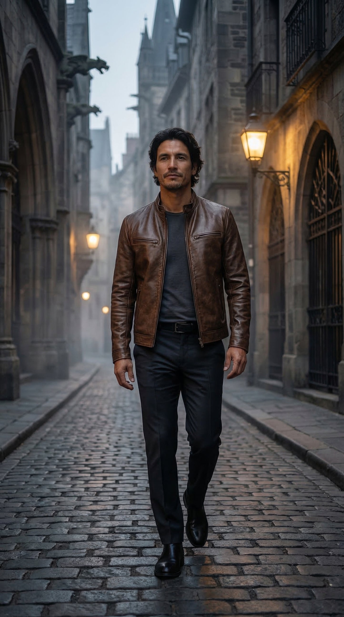 Chaqueta de cuero vintage
