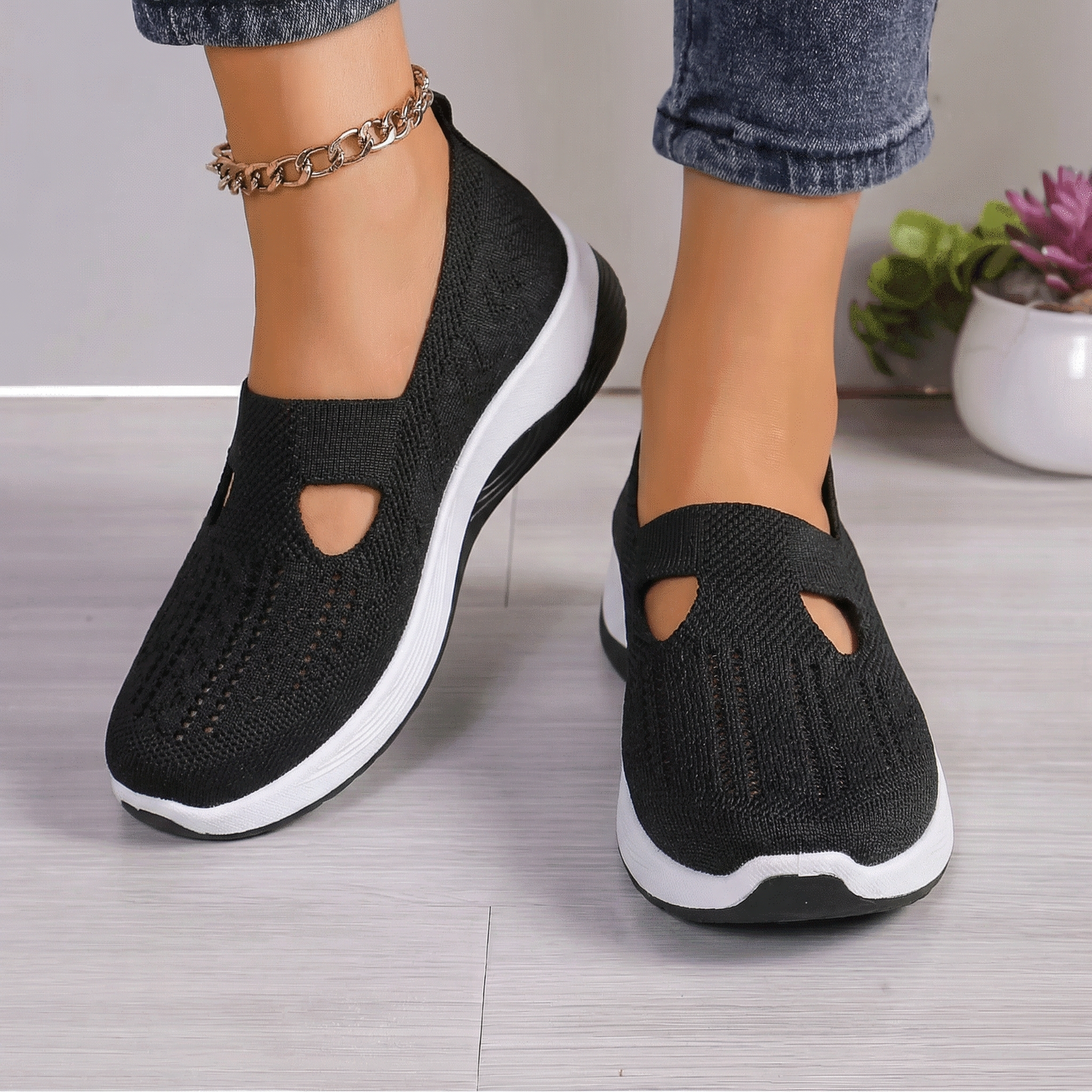 Zapatos ortopédicos cómodos y antideslizantes