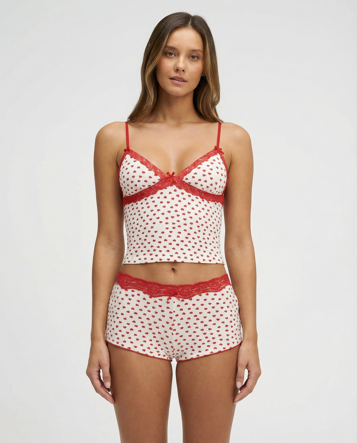 Conjunto de salón color cereza