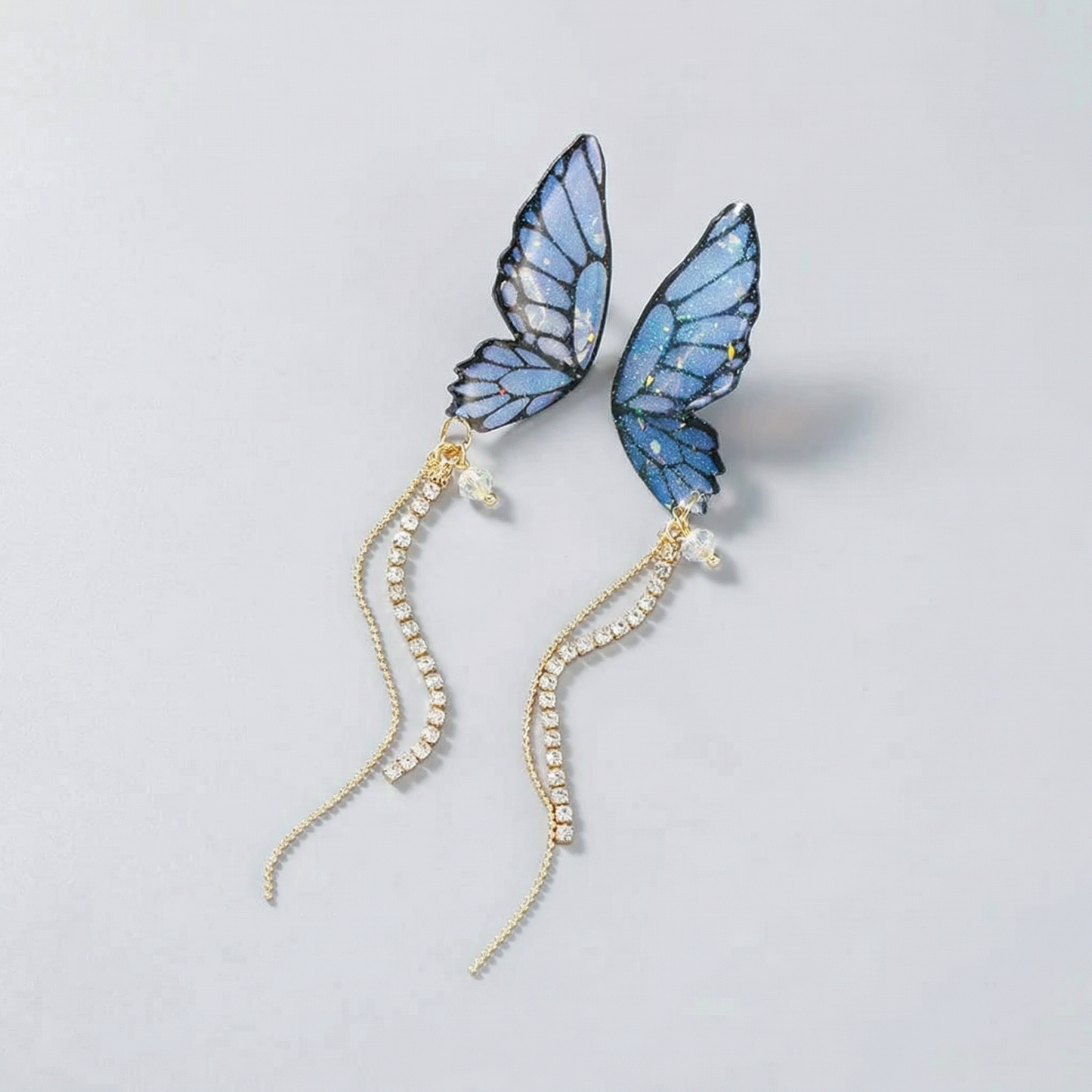 Pendientes colgantes de mariposa