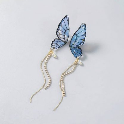 Pendientes colgantes de mariposa