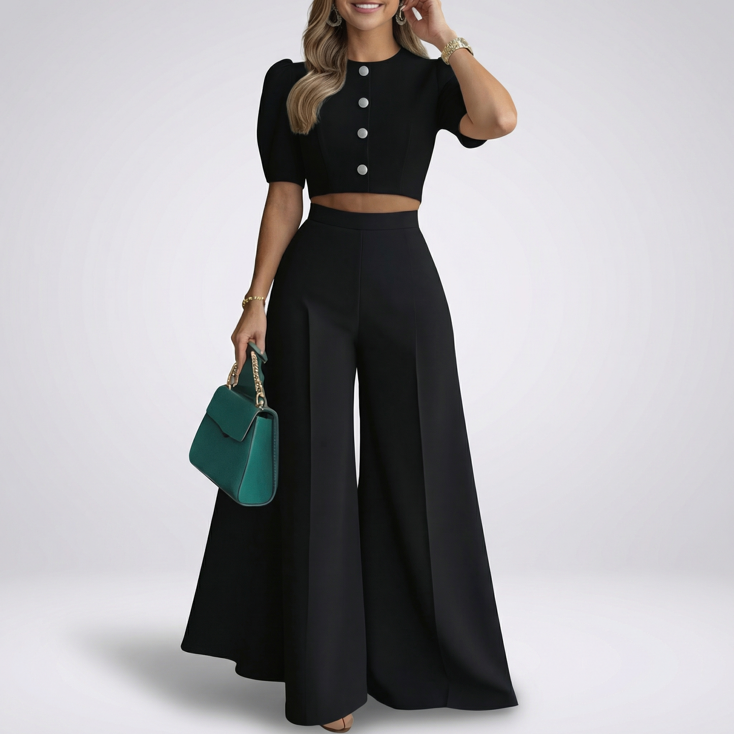 Conjunto de traje con top y pantalón