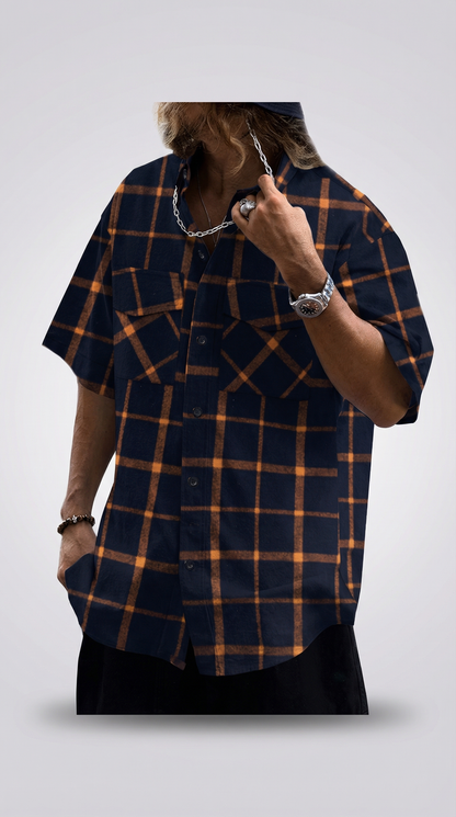 Camisa casual de cuadros