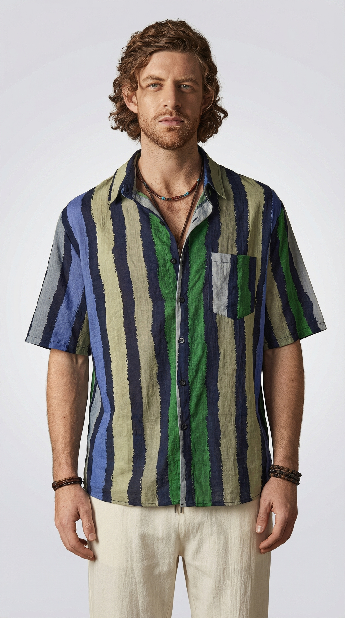 Camisa de playa de algodón