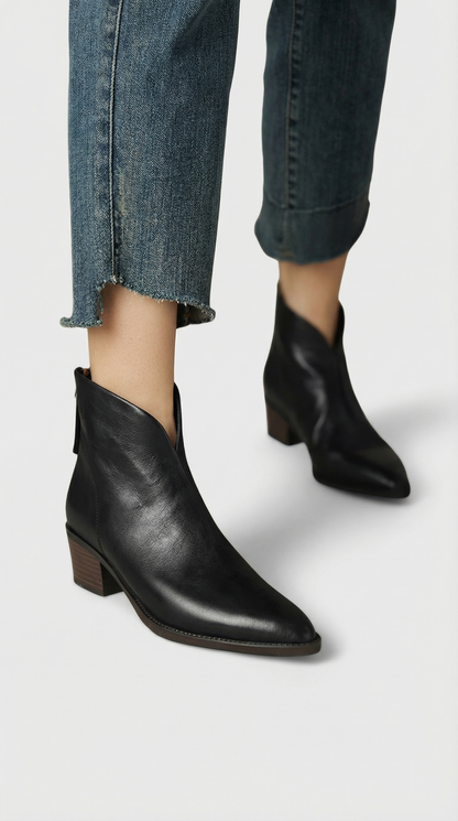 Botines Elegantes con Tacón Ancho