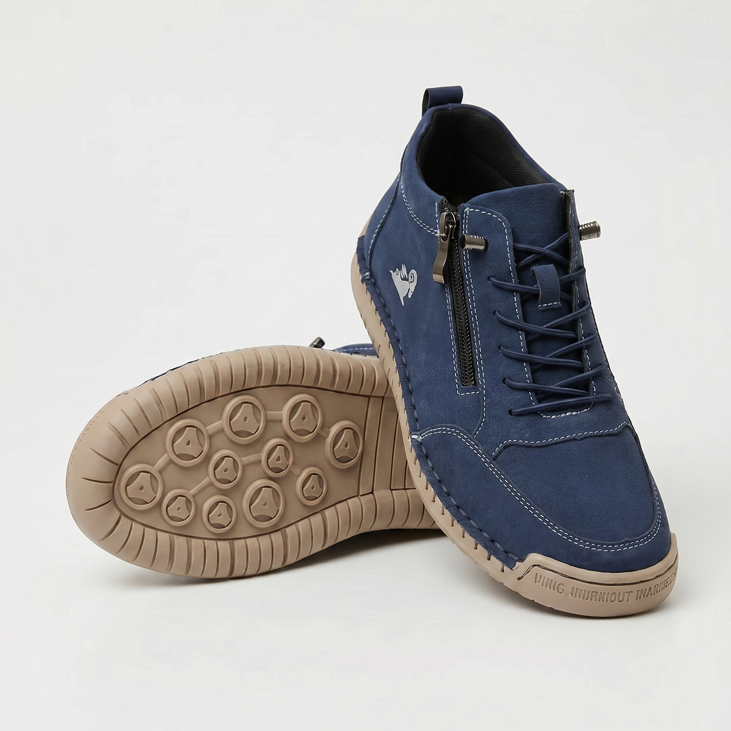 Flora Zapatos ortopédicos cómodos con cremallera