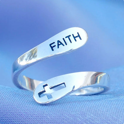 Anillo ajustable de fe (ajustable)