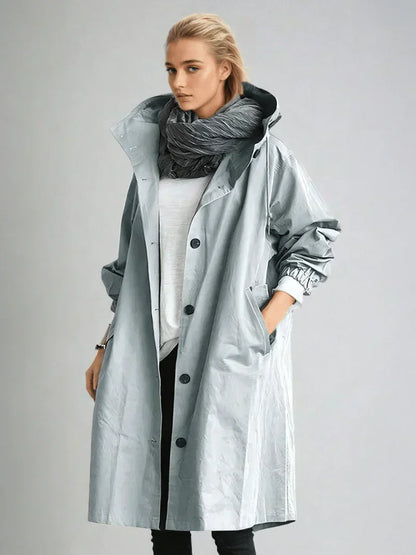 Abrigo impermeable para mujer con estilo