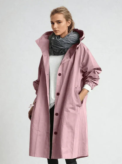 Abrigo impermeable para mujer con estilo