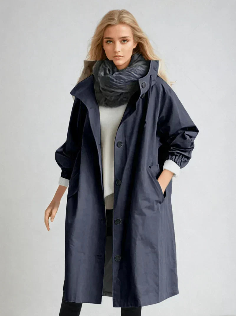 Abrigo impermeable para mujer con estilo