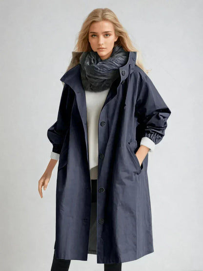 Abrigo impermeable para mujer con estilo