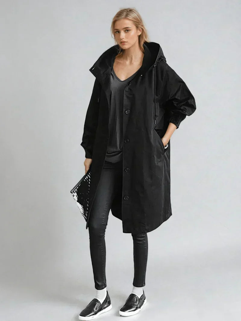 Abrigo impermeable para mujer con estilo