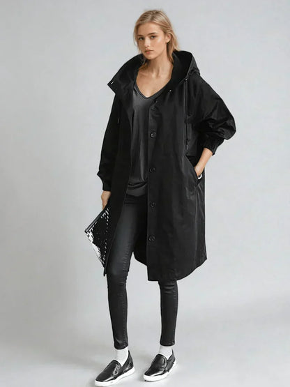 Abrigo impermeable para mujer con estilo